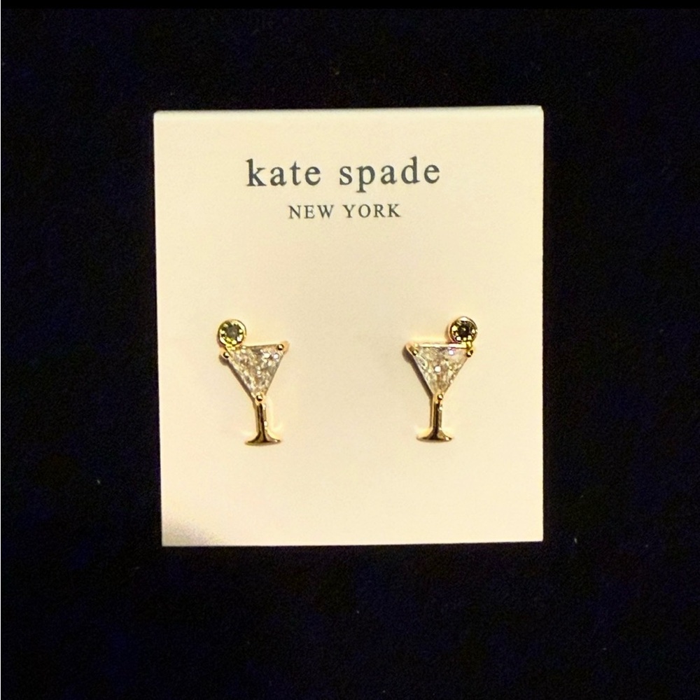 Kate Spade Gold-toned Martini Earrings